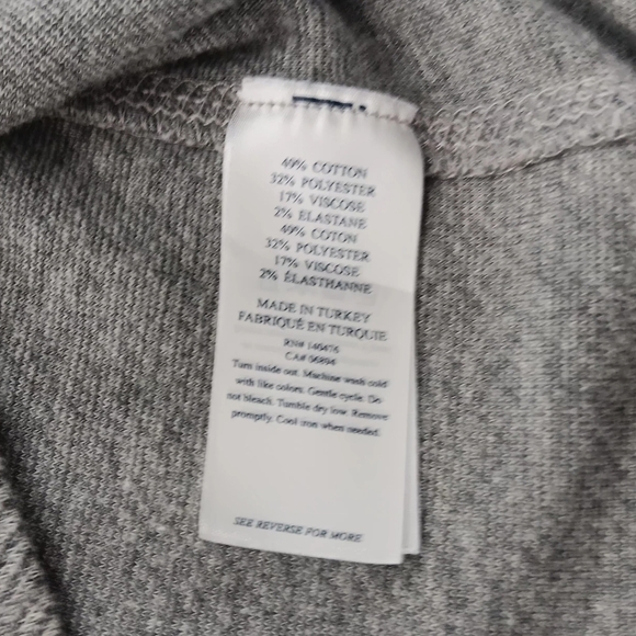 FAHERTY  Heather  Gray Movement 1/4 Zip Pullover.  Size  L - Picture 5 of 8